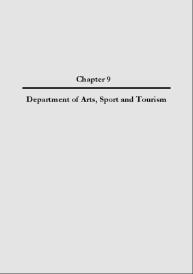 2004 Annual Report, Chapter 09 - Department of Arts, Sport and Tourism front page preview
              