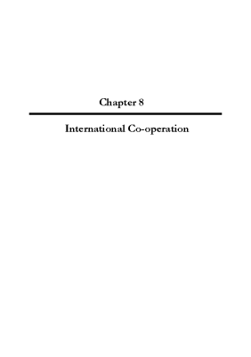 2005 Annual Report, Chapter 08 - International Co-operation front page preview
              