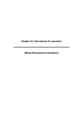 2008 Annual Report, Chapter 22 - International Co-operation - Official Development Assistance front page preview
              