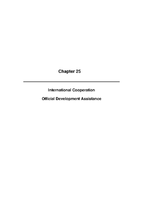 2009 Annual Report, Chapter 25 - International Cooperation - Official Development Assistance front page preview
              