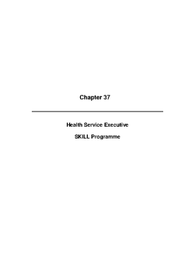 2009 Annual Report, Chapter 37 - Health Service Executive - SKILL Programme front page preview
              