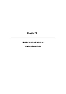 2009 Annual Report, Chapter 43 - Health Service Executive - Nursing Resources front page preview
              