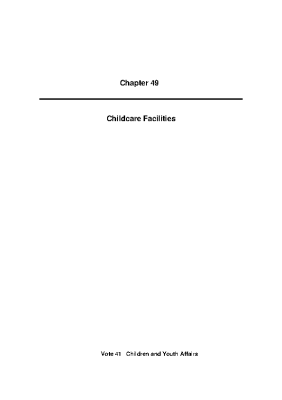 2010 Annual Report, Chapter 49 - Childcare Facilities front page preview
              