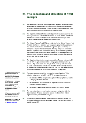 24. The collection and allocation of PRSI receipts front page preview
              