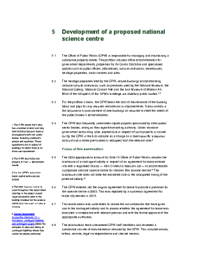 5. Development of a proposed national science centre front page preview
              