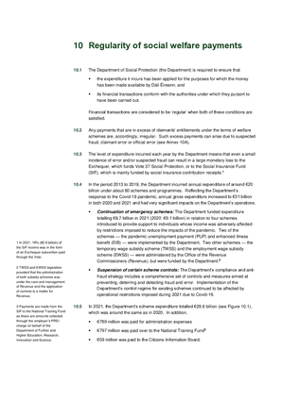 10. Regularity of social welfare payments thumbnail