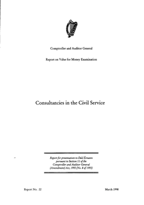 Special Report 22 Consultancies in the Civil Service thumbnail