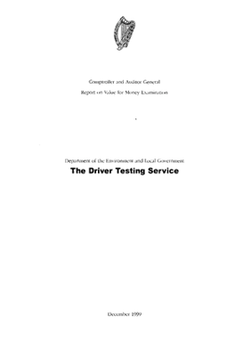 Special Report 33 The Driver Testing Service thumbnail