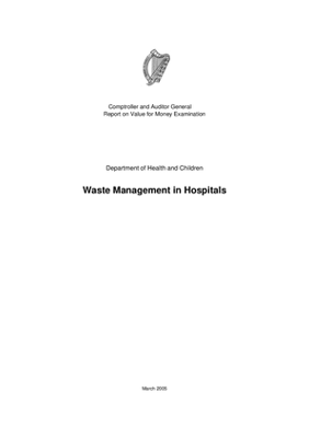Special Report 49 Waste Management in Hospitals thumbnail