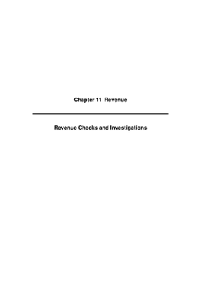 2008 Annual Report, Chapter 11 Revenue Revenue Checks and Investigations thumbnail