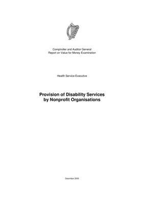 Special Report 52 Provision of Disability Services by Nonprofit Organisations thumbnail
