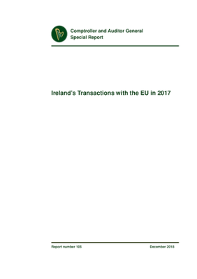 Special Report 105 Ireland's Transactions with the EU in 2017 thumbnail