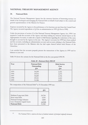1999 Annual Report, Chapter 19 National Treasury Management Agency thumbnail