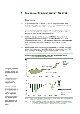 1. Exchequer financial outturn for 2022 thumbnail