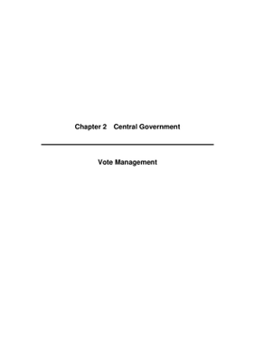 2008 Annual Report, Chapter 02 Central Government Vote Management thumbnail