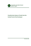 Report 115 Unauthorised release of funds from the Central Fund of the Exchequer thumbnail