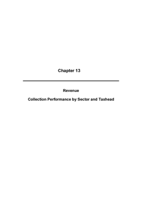 2009 Annual Report, Chapter 13 Revenue Collection Performance by Sector and Taxhead thumbnail