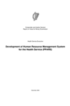 Special Report 51 Development of Human Resource Management System for the Health Service thumbnail