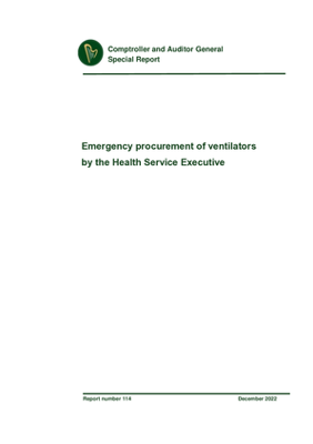Special Report 114 Emergency procurement of ventilators by the Health Service Executive thumbnail