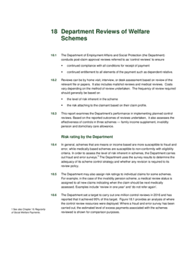 2016 Annual Report, Chapter 18: Department Reviews of Welfare Schemes thumbnail
