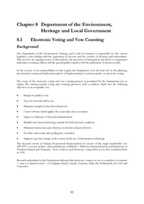 2003 Annual Report, Chapter 08 Department of the Environment, Heritage and Local Government thumbnail