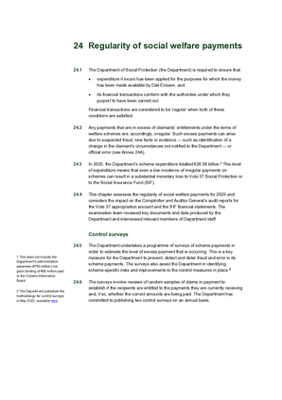 24. Regularity Of Social Welfare Payments thumbnail