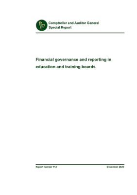 Special report 112 Financial governance and reporting in education and training boards thumbnail