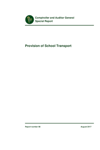 Special Report 98 Provision of School Transport thumbnail