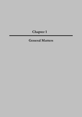 2006 Annual Report, Chapter 01 General Matters thumbnail
