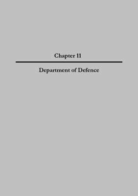 2007 Annual Report, Chapter 11 Department of Defence thumbnail
