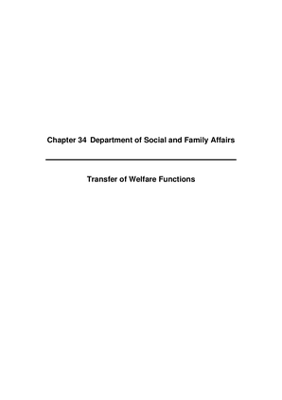 2008 Annual Report, Chapter 34 Department of Social and Family Affairs Welfare Functions thumbnail